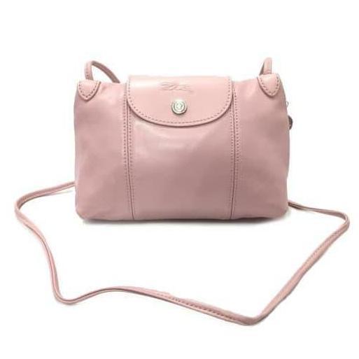Tas branded longchamp crossbody pink