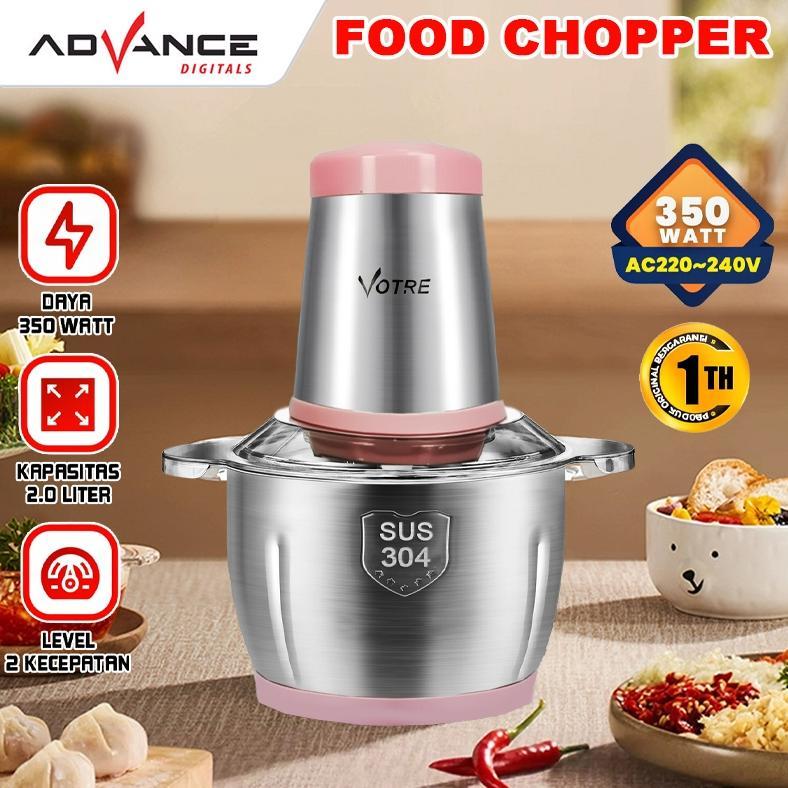 Advance Penggiling Daging CHP-18 Food Chopper Blender Daging Chopper Stainless Garansi 1 Tahun