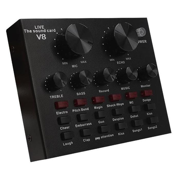Soundcard V8 Mixer Usb V8 Sound Card V8 Mixer Audio Usb External