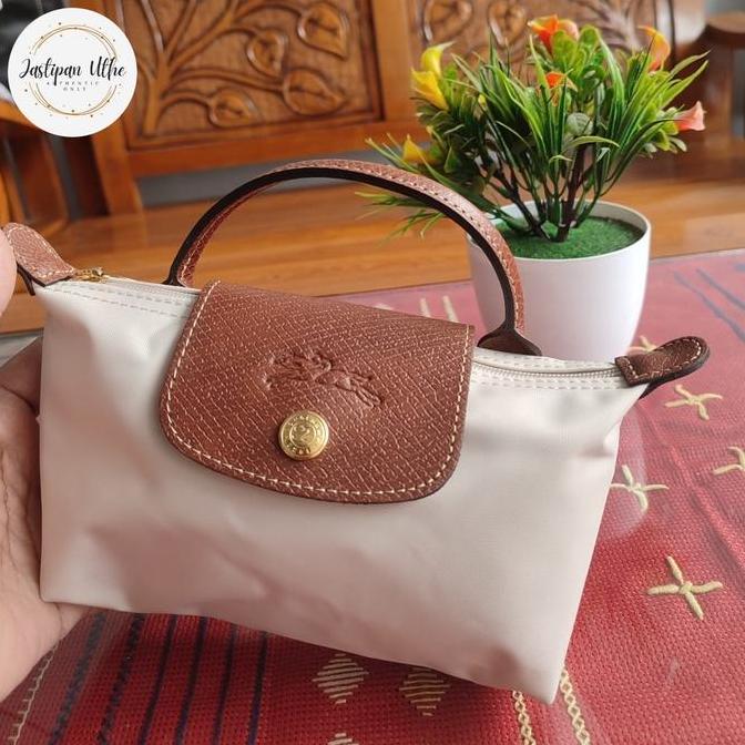 Longchamp Pouch with handle - Papier