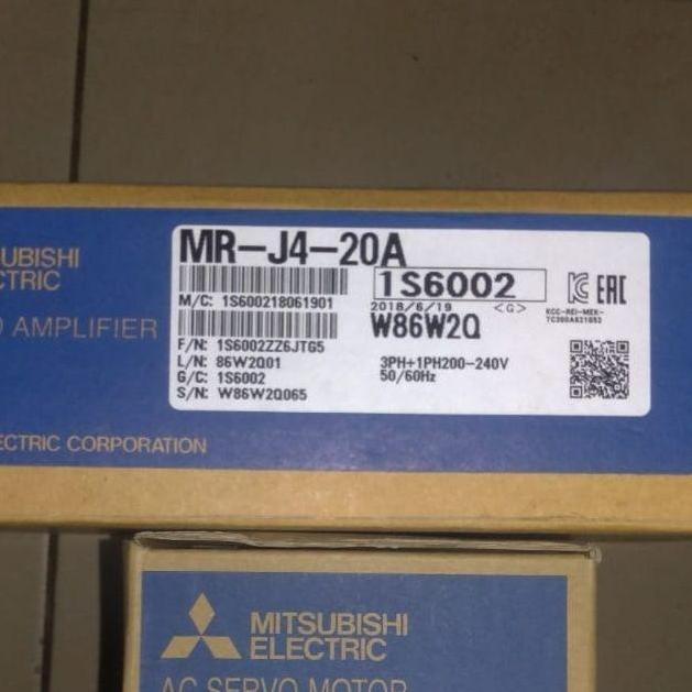 Murah MR-J4-20A AC SERVO DRIVER MITSUBISHI ELECTRIC 200 WATT sjt92 Murah