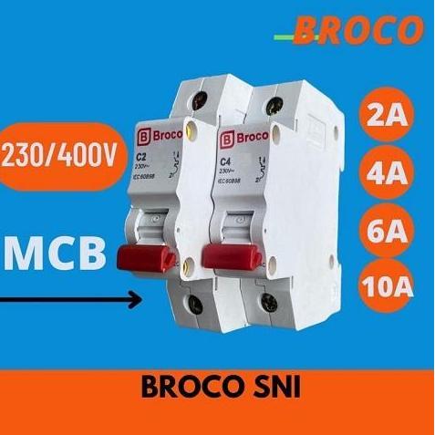 MCB MERK BROCO METERAN LISTRIK SEKRING KWH PLN 2A 4A 6A 10A