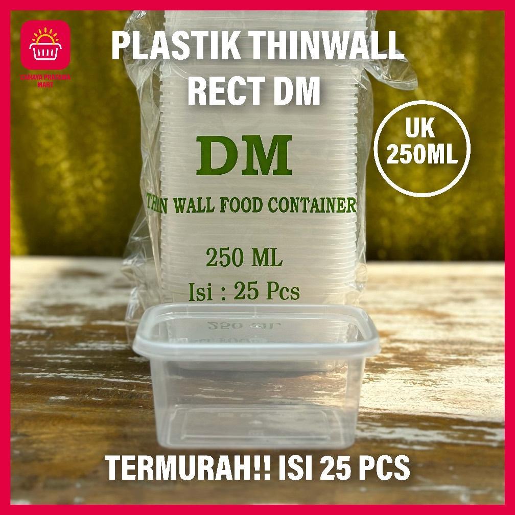 BIG SALE BIG PROMO THINWALL RECTANGLE / Kotak makan plastik BOX MIKA THINWALL WADAH + TUTUP TERMURAH