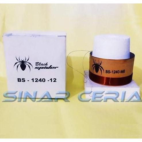 SPULL / VOICE COIL / SPOOL SPEAKER 12 INCH BLACK SPIDER BS-1240-12 HITAM