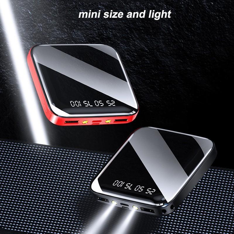 Lentiven Powerbank 20000Mah Mini Digital Display Fast Charging