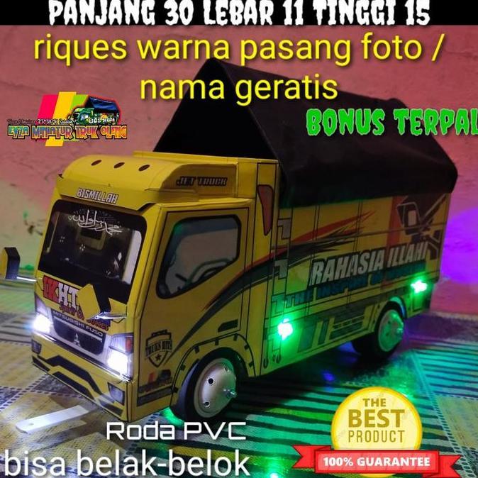 miniatur truck tarik oleng hobi truk koleksi mainan Kode 1089
