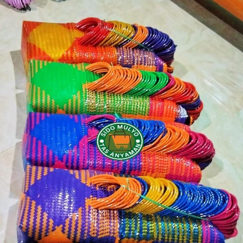 RECOMMENDED` RECOMMENDED TAS ANYAMAN GLOSSY / TAS ANYAMAN PLASTIK KACA A/TAS BELANJA/TAS PASAR/TAS S