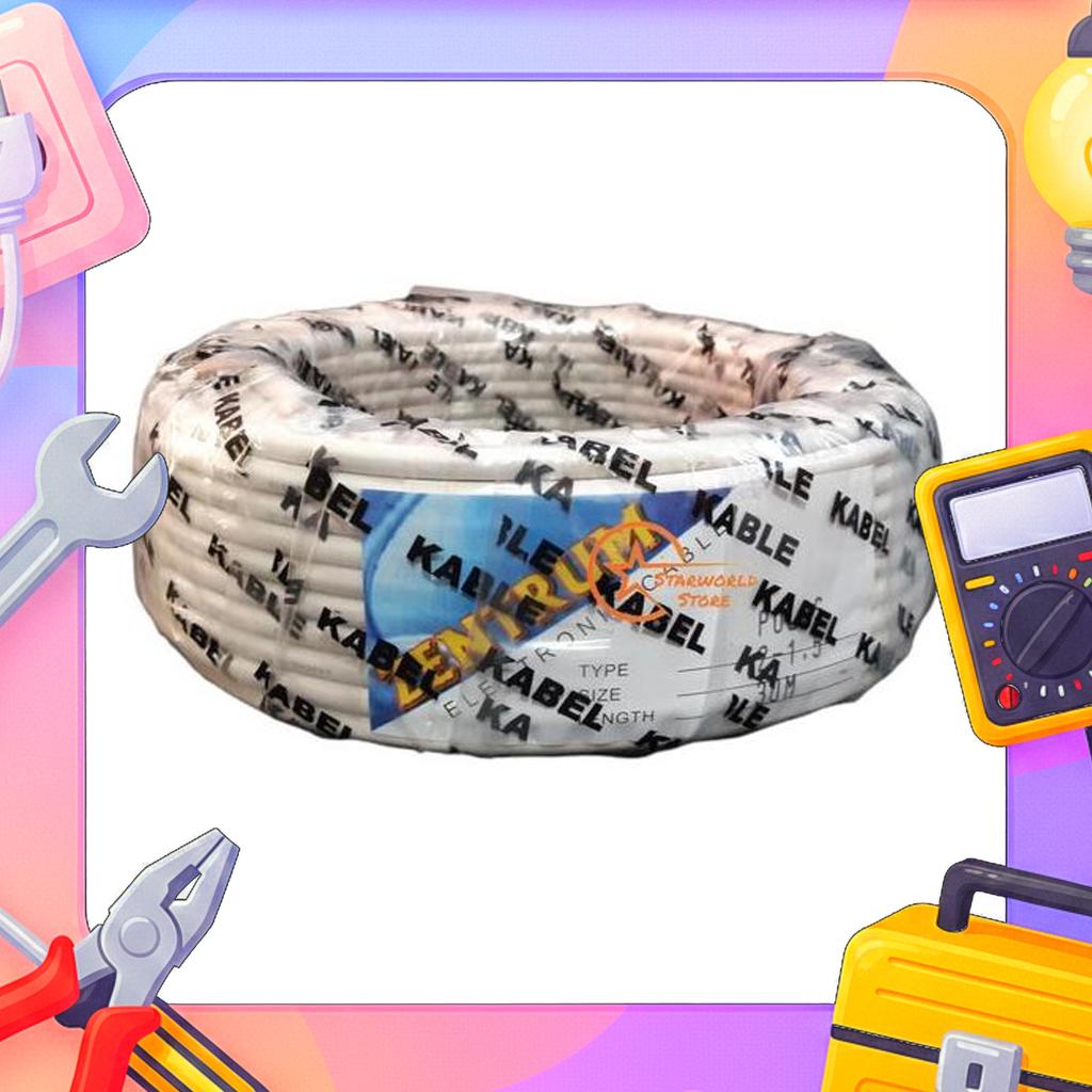 Zentrum Kabel Listrik Nym Kawat 2-1.5 Panjang 30 Meter / Zentrum Kabel Listrik Nym Kawat 2 X 0.75 Pa