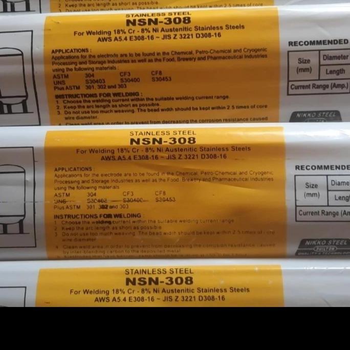 NSN-308 | NSN-308L NIKKO STEEL STAINLESS 3.2MM 4.0MM E308-16