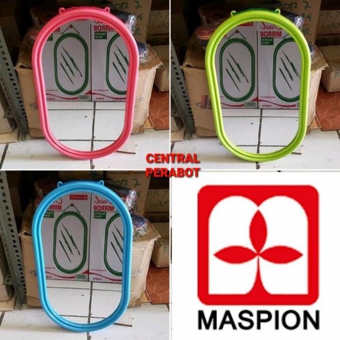 Kaca Cermin dinding gantung Maspion/kaca rias cermin Oval besar