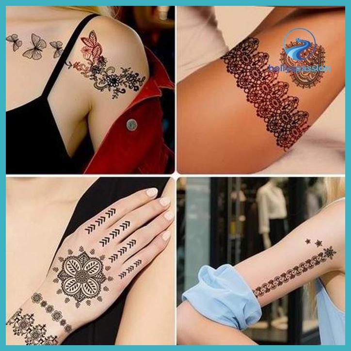 (ORI) TATO STIKER ARMBAND LENGAN TANGAN TATO GARIS TATTO STIKER TAHAN AIR TATO TEMPORARY TAHAN LAMA 