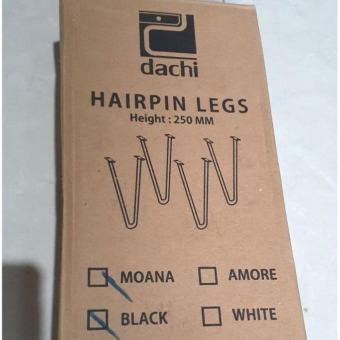 CALAVO hairpin legs kaki meja kursi besi behel tinggi 25 cm