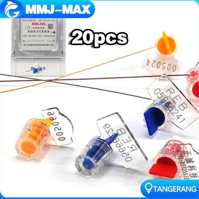 WODRUFT Segel Meteran Listrik PLN 20pcs/Segel Meteran Air/Segel Putar PLN
