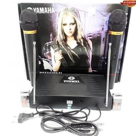 Best- Yamaha YM-66 Mic Wireless Karaoke Microphone Tanpa Kabel