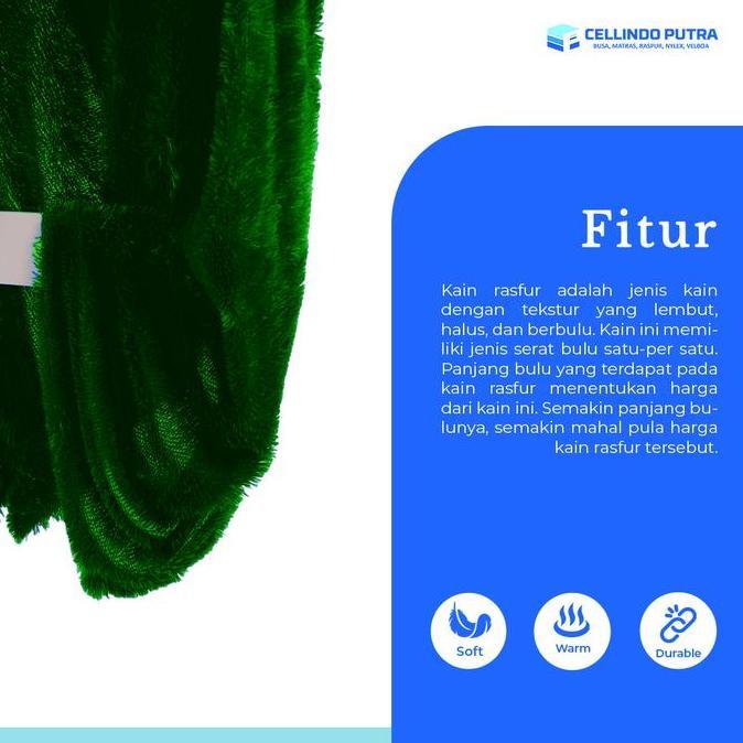 Cellindo Kain Rasfur Karindo 600 Eceran Termurah Bulu 15mm Lebar 150cm