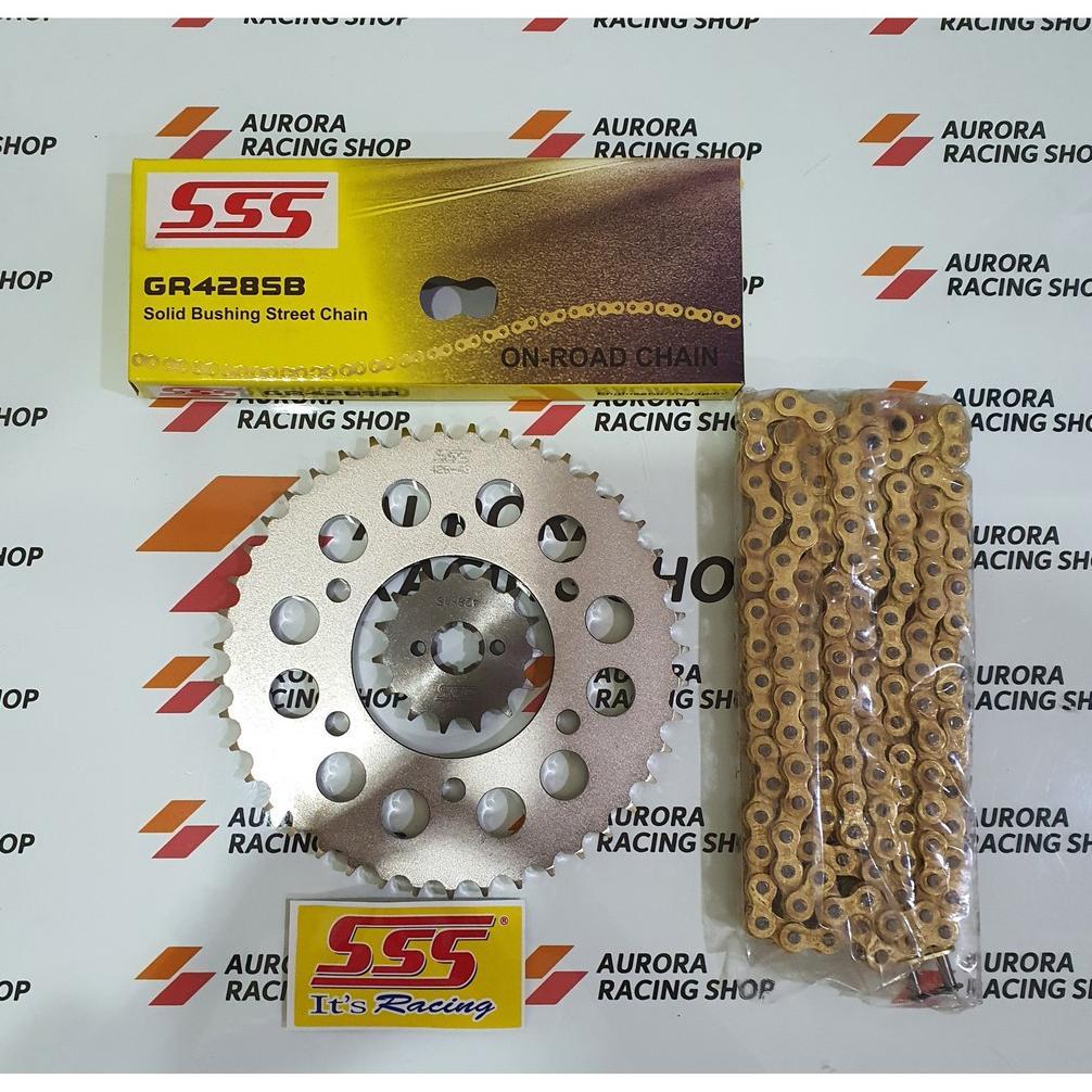 Gear Set SSS Byson & Rantai SSS 428 SB Gold
