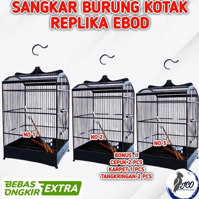 TERMURAH SANGKAR KANDANG BURUNG KOTAK REPLIKA EBOD KANDANG KOTAK SANGKAR KOTAK READY STOCK