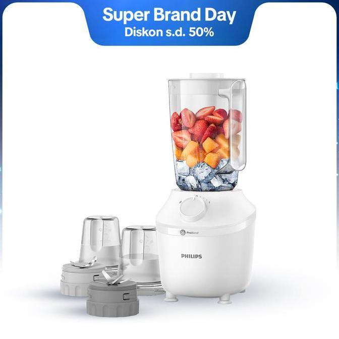 Blender Philips Plastik 1 Liter - 3000 series HR2042/30 - Blender Jus - Blender Juicer- Blender Terb