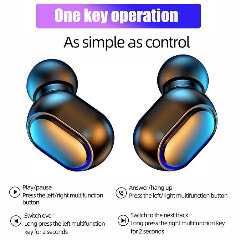 TERBARU BESTPROMO JOVITECH TWS EARPHONE BLUETOOTH WIRELESS EARBUDS DIGITAL CLICK BUTTON LED DISPLAY 