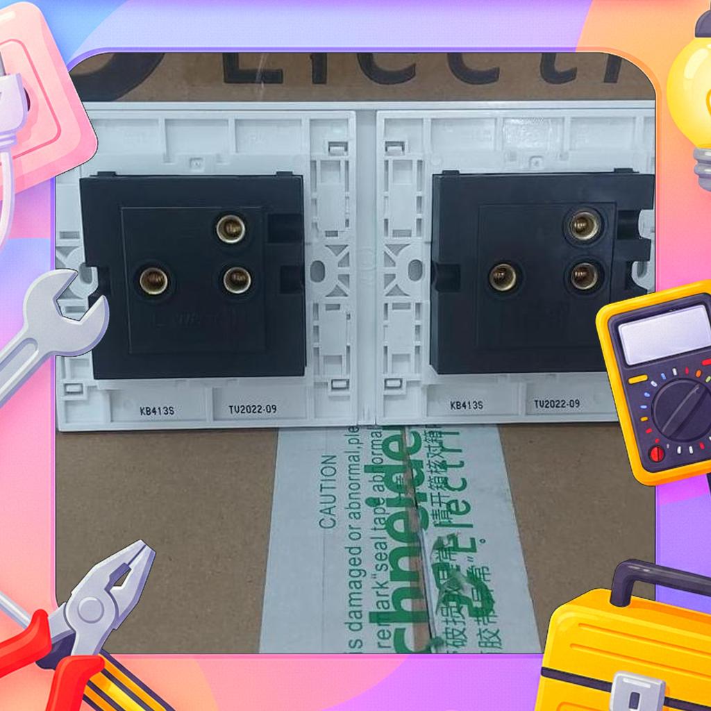 Stop Kontak Universal 2Gang Schneider