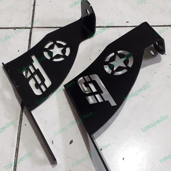 Braket Dudukan Lampu Tembak Sorot Led Kap Mesin Taft Feroza Rocky Diskon