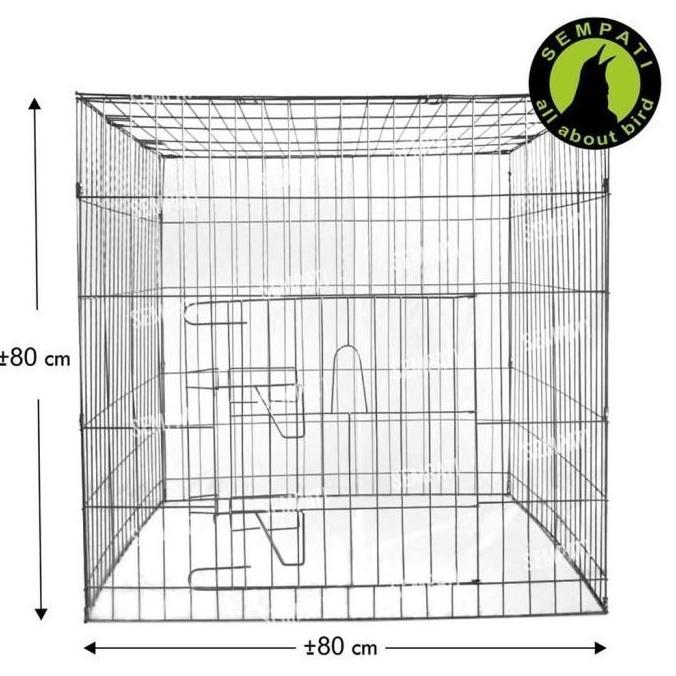 Sangkar kandang besi galvanis kotak kurung kurungan ayam laga aduan