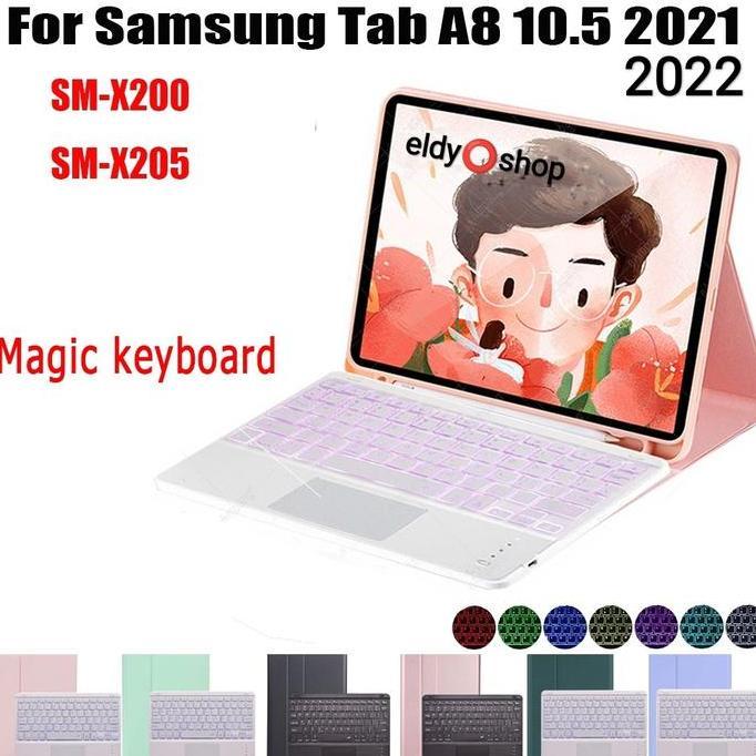 Case Keyboard Samsung Tab A8 10.5 2022 2021 Backlight Keyboard