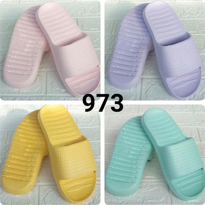 Jelitashoes- Sandal Rumah 36-40 Sendal Slop Kamar Mandi Wanita Lembut Model Miniso