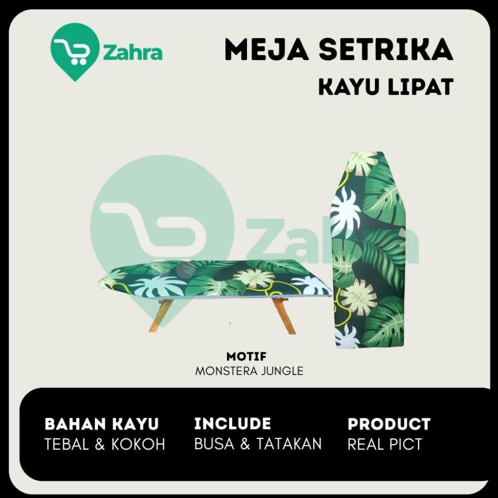Meja Setrika Kayu Lipat Jati Belanda Praktis
