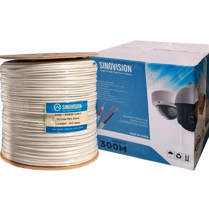 Kabel RG59 + DC utk Kamera CCTV 1Roll