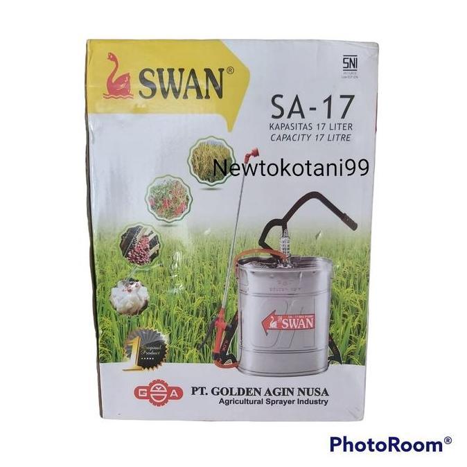 NEW ( SA17 ) Sprayer manual SWAN 17 liter tangki semprot swan kaleng stailes stainless steel SA 17 p