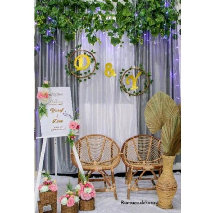 Dekorasi Lamaran Backdrop VARIASI/ Dekorasi Lamaran/Akad Nikah Kain Habutei ZER