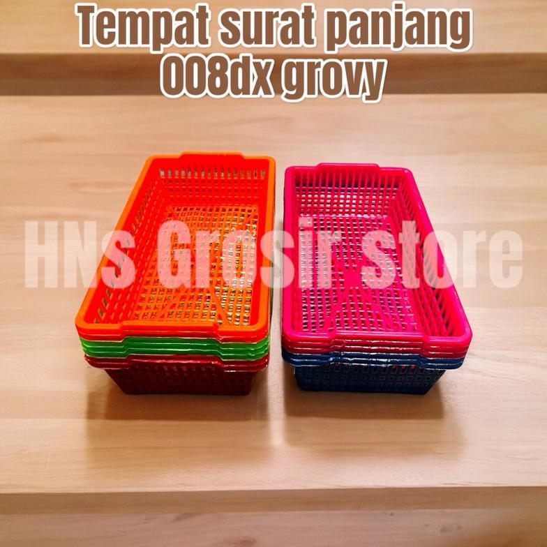 TERBARU` ORIGINAL (isi 12bj) Keranjang surat segi panjang kecil serbaguna plastik - Tempat surat dok