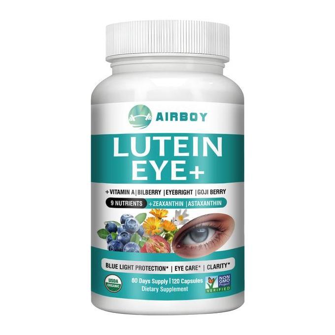 Airboy-Suplemen Lutein Eye + Vitamin Complex-Mengandung Sembilan Nutrisi-Suplemen Kesehatan Mata Per
