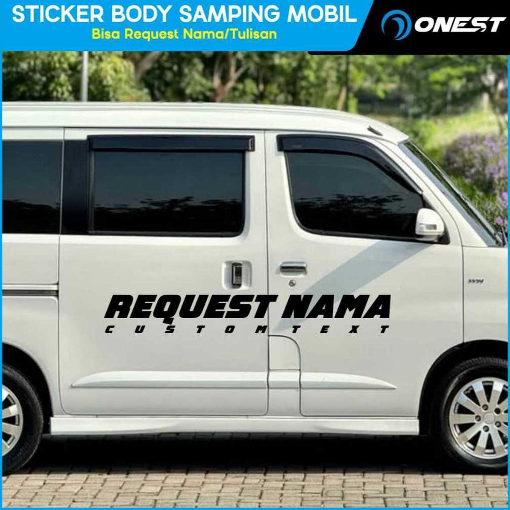 Stiker Motor Body Samping Custom Nama Cutting Sticker