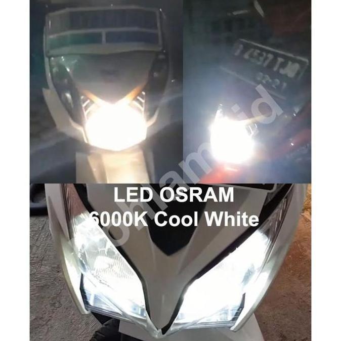 READY Lampu Motor LED OSRAM SUPRA X 125 FI (putih) Bohlam H6 M5 T19 AC DC G00D QU4LITY
