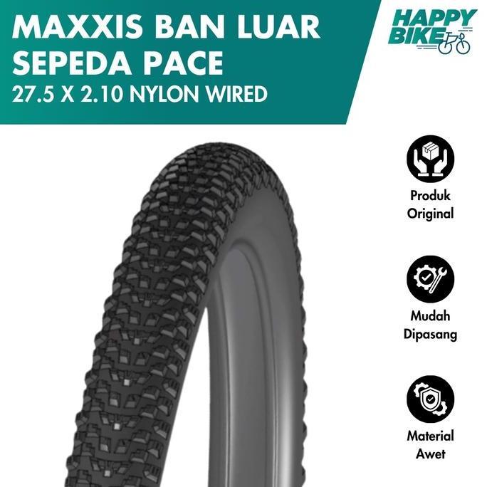 Promo MAXXIS Ban Luar Sepeda Pace 27.5 x 2.10 Nylon Wired 65 Max PSI Bicycle Outer Tires Sepeda Gunu