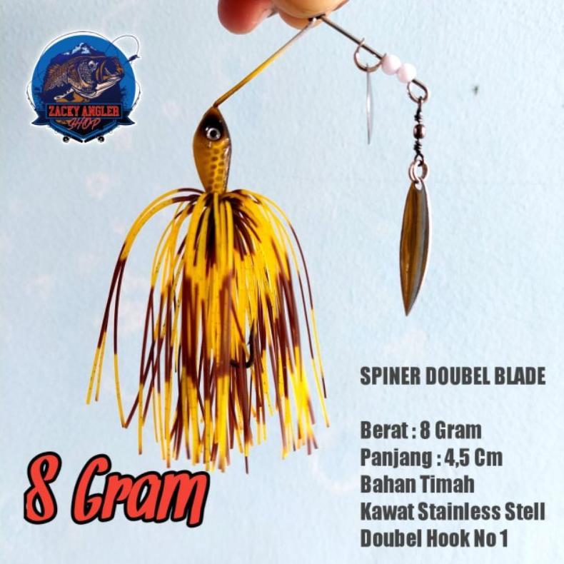 READYGan- Spiner Bait Double Blade Umpan Casting Gabus 8 Gram