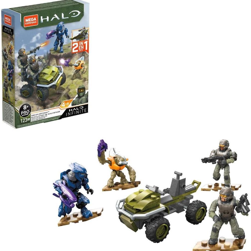 Mega Construx Halo Recon Getaway Mongoose Vehicle Halo Infinite Construction Se