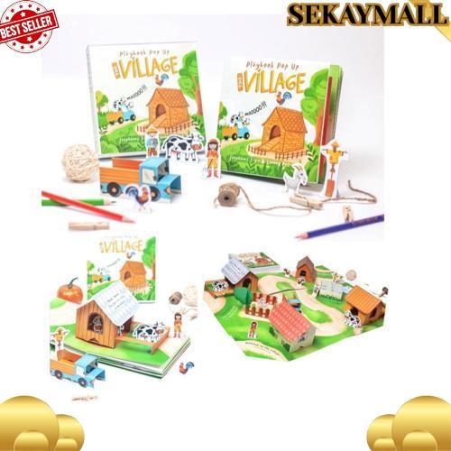Pop Up Book Buku Permainan Edukasi Interaktif 3D Anak Balita Batita Sekolah Minggu Play Book 3 Dimen