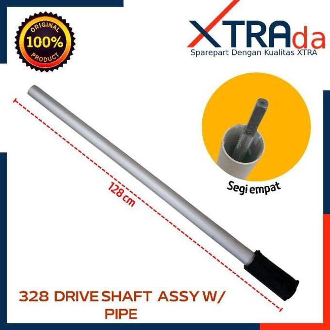 TERMURAH - Drive Shaft Stik Gagang Pipa Komplit Mesin Potong Rumput