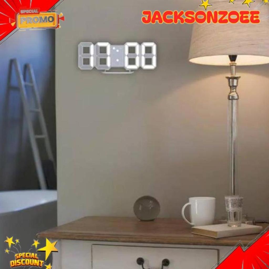 O'CLOCK Jam meja digital dinding clock waker alarm UNIK