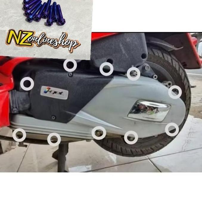 Baut Titanium Cvt Vespa Matic Harga 10 Baut Asli