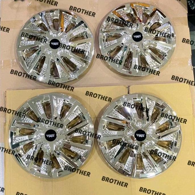 Dop Velg Mobil Ring 13 14 Dop Tutup Velg Mobil Universal Full Chrome Restock