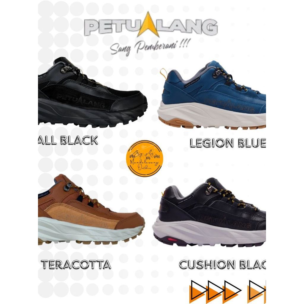 SEPATU GUNUNG PETUALANG SEMBALUN ANTI SLIP SEPATU HIKING TRAIL RUNNING WATERREPLLENT SEPATU PENDAKI 