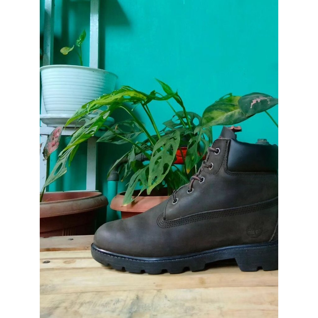 sepatu treking outdoor leather boots timberland size 37 second