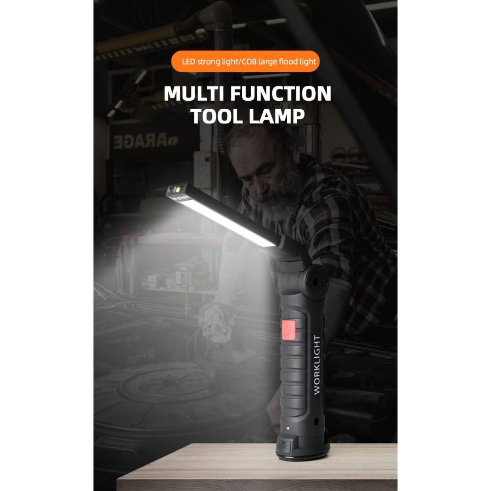 Fth- Senter Led Cob Multifungsi Work Light / Senter Cas Usb Fth-