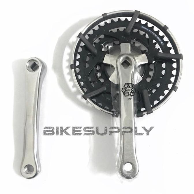Promo Crank Set Sepeda Merk Shimano Alivio FC - MC10 Japan Via NOS Vintage Jadul Triple 3 Speed (Cra