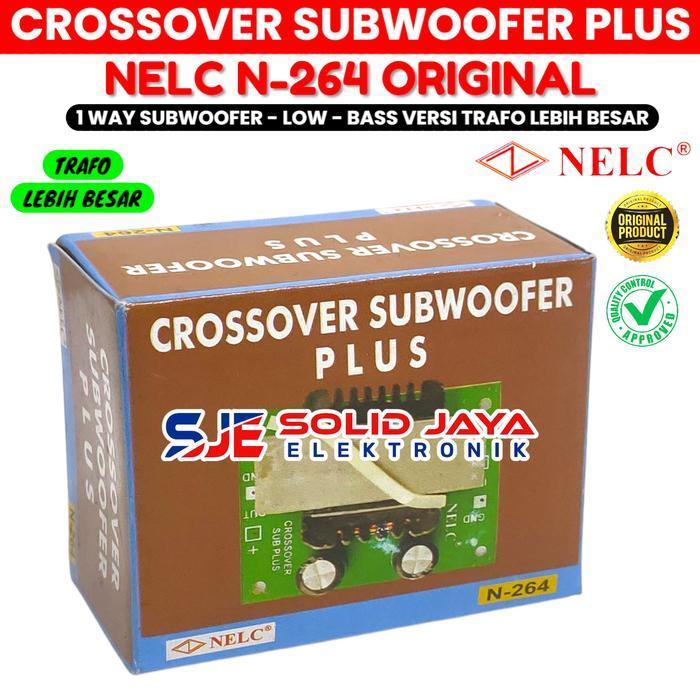 Crossover Subwoofer Plus 1 Way N264 Nelc Crosover Sub Subwofer Low Bass Sub Woofer Crossover Plus N-