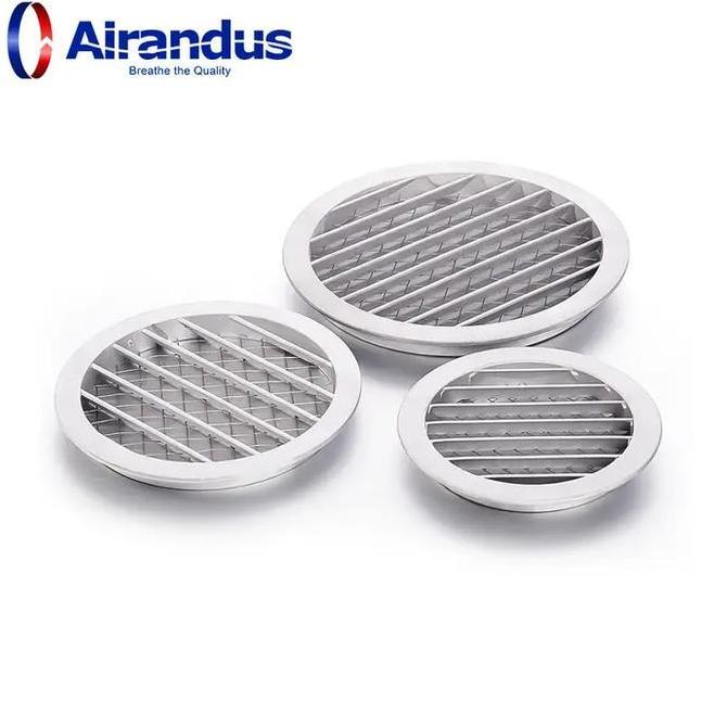 Wall Air Vent 4 Inch Grille Cover Fleksibel Ducting Ventilasi Udara Untuk Rumah MInimalis Modern Pen